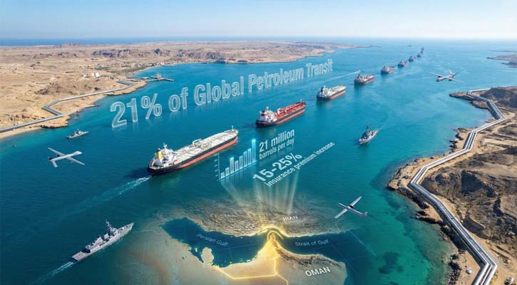 হরমুজ প্রণালিতে টোল বেঁধে দিলো ইরান, লাগবে চীনা মুদ্রা