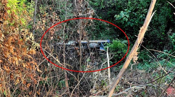 লামায় মিনি ট্রাক নিয়ন্ত্রণ হারিয়ে খাদে