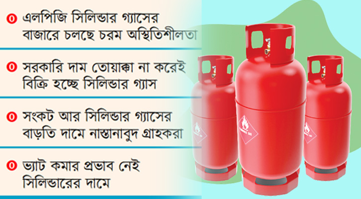 সরকারকে বৃদ্ধাঙ্গুলি এলপিজি সিলিন্ডার ব্যবসায়ীদের