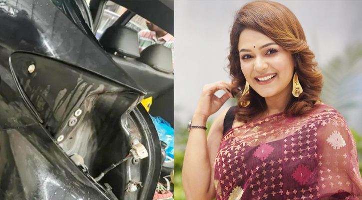 ভয়াবহ সড়ক দুর্ঘটনায় আহত মৌসুমী মৌ