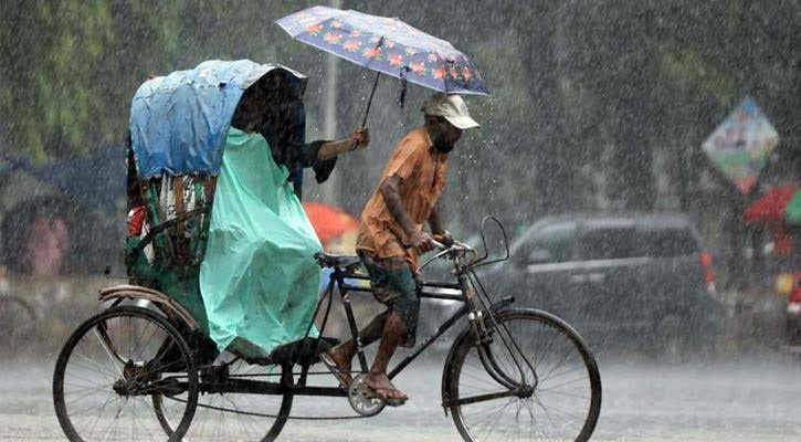 সন্ধ্যার মধ্যে ১৯ অঞ্চলে বজ্রবৃষ্টিসহ  ঝোড়ো হাওয়ার আভাস