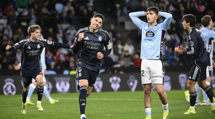 শেষের নাটকীয়তায় সেল্টাকে হারাল রিয়াল