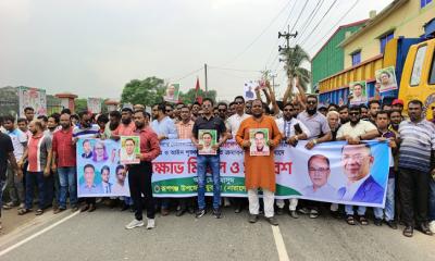 তারেক রহমানকে কটুক্তির প্রতিবাদে রূপগঞ্জে যুবদলের বিক্ষোভ সমাবেশ