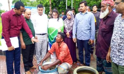 কুড়িগ্রামে মৎস্য চাষিদের মাঝে মাছের পোনা বিতরণ ও অবমুক্ত কর্মসূচি