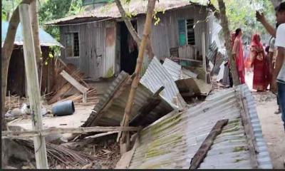 নগরকান্দায় দুই গ্রুপের তিন ঘন্টা ব্যপী সংঘর্ষ