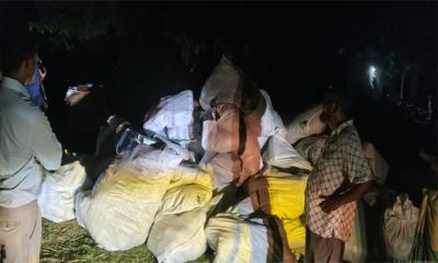৬ লাখ টাকার অবৈধ চায়না দুয়ারি জাল পুড়িয়ে ধ্বংস করা হয়