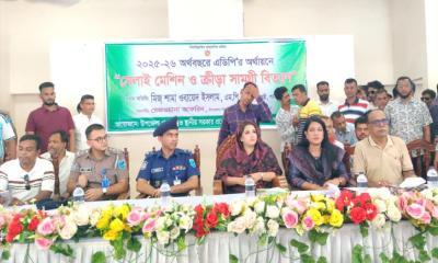 নগরকান্দার প্রতিটি ইউনিয়নে একটি করে খেলার মাঠ করা হবে —  শামা ওবায়েদ