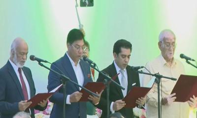 শপথ নিলেন ৪ মন্ত্রী ও ২ প্রতিমন্ত্রী