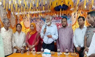 গৌরীপুরে শ্বারদীয় দূর্গোৎসবের পুজামন্ডব পরিদর্শন করেন প্রতিমন্ত্রী ইঞ্জিনিয়ার এম ইকবাল হোসাইন