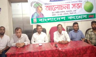 পলাশীর পরাজয় ছিল জাতীয় চেতনাবিরোধী বিশ্বাসঘাতকতা:বাংলাদেশ কংগ্রেস