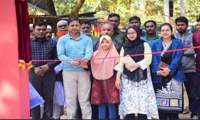 শেরপুরের গজনীতে চালু হলো জিপ  লাইন, পাশাপাশি গণভোটের প্রচারণা