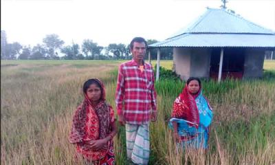 মন্দিরের দেবোত্তর সম্পত্তির ধান  পুড়িয়ে দেওয়ার অভিযোগ