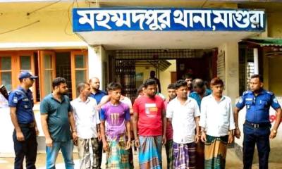 মহম্মদপুরে পুলিশের অভিযানে ১৬ জুয়াড়ি গ্রেপ্তার