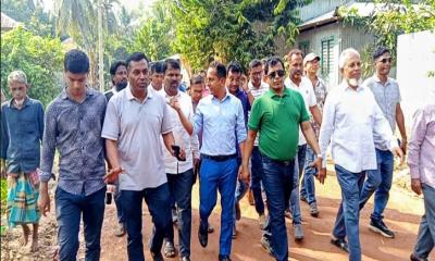 কাশিয়ানীতে বাজার ও রাস্তাঘাটের উন্নয়ন কাজ পরিদর্শন করলেন এমপি সেলিমুজ্জামান