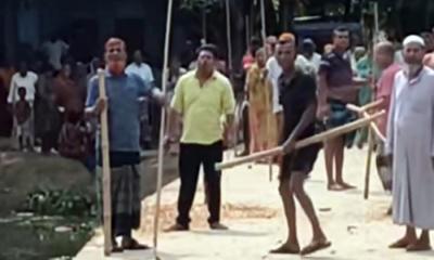 উল্লাপাড়ায় খাস জমির দখল নিয়ে সংঘর্ষে আহত ৭