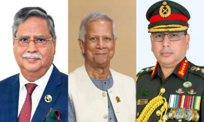 রাষ্ট্রপতি ও প্রধান উপদেষ্টার সঙ্গে সেনাপ্রধানের সাক্ষাৎ
