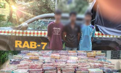 ভারতীয় শাড়ি ও মাদকসহ আটক ৪