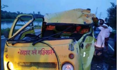 সিংড়ায় ট্রাক-পিকআপ সংঘর্ষে  আহত-১