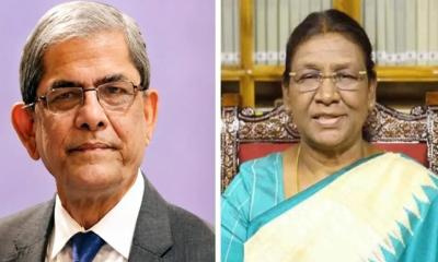 রাষ্ট্রপতি মির্জা ফখরুল ইসলামকে অভিনন্দন জানালেন ভারতের রাষ্ট্রপতি