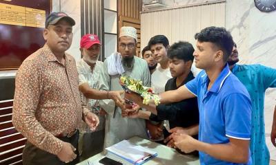 আশুলিয়া থানার নবনিযুক্ত অফিসার ইনচার্জ (ওসি) হান্নানকে অভিনন্দন