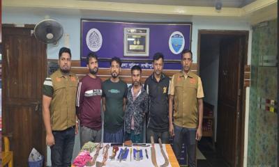 লক্ষ্মীপুরে ডাকাতির প্রস্তুতিকালে গ্রেপ্তার চার