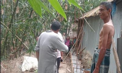 জয়পুরহাট কালাইয়ে খাস জমিতে টিনের বাড়ির আড়ালে পাকাবাড়ি নির্মান