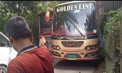 ভাঙ্গা মহাসড়ক অবরোধে বিকল্প রুট তীব্র যানজট