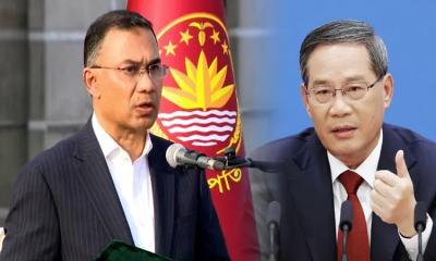 প্রধানমন্ত্রী তারেক রহমানকে চীনা প্রধানমন্ত্রীর অভিনন্দন