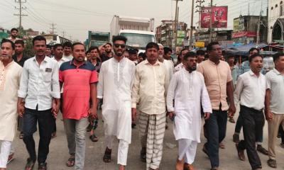 ভালুকায় কৃষকদল নেতার উপর হামলার প্রতিবাদে বিক্ষোভ মিছিল ও প্রতিবাদ সভা অনুষ্ঠিত