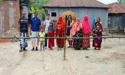 জমি বিরোধে ২৬ পরিবার অবরুদ্ধ: সলঙ্গার বেতুয়া গ্রামে মানবেতর জীবন