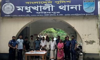 মধুখালীতে গ্রেফতারি পরোয়ানাভুক্ত ২৫ আসামী গ্রেফতার, আদালতে প্রেরণ