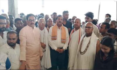 ​শ্রীধাম শ্রীঅঙ্গন পরিদর্শনে প্রধানমন্ত্রীর বিশেষ সহকারী বিজন কান্তি সরকার