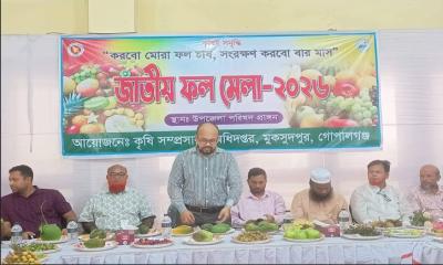 মুকসুদপুরে জাতীয় ফল মেলা অনুষ্ঠিত