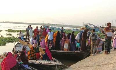 রাজশাহী গোদাগাড়ীর ঘাটে তেল সংকট