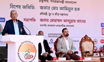 তরুণ প্রজন্মকে মাদক থেকে দূরে রাখতে খেলাধুলার বিকল্প নেই: রাষ্ট্রপতি