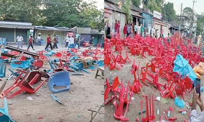 গৌরীপুরে শীষ প্রতীকের দুই গ্রুপে পাল্টাপাল্টি হামলা