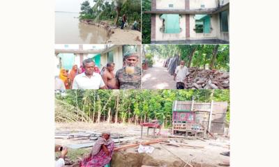 মাগুরার মহম্মদপুরের দুই গ্রামে শত শত মানুষের হাহাকার, টেকসই বাঁধের আকুল আকুতি