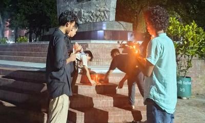রাবিতে অনিমেষ চাকমার মৃত্যুবার্ষিকীতে প্রদীপ প্রজ্জ্বলন