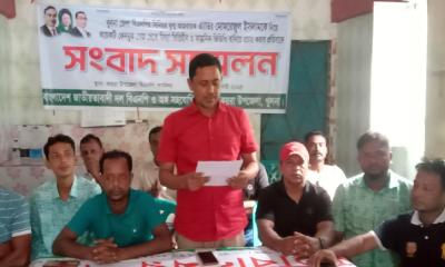 কয়রায় এ্যাড. মোমরেজুল ইসলামের বিরুদ্ধে অপপ্রচারের প্রতিবাদে সংবাদ সম্মেলন