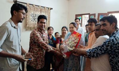 বাংলাদেশ পূজা উদযাপন ফ্রন্টের শুভেচ্ছা প্রদান