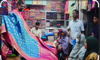 রাজশাহীতে জমতে শুরু করেছে ঈদ বাজার