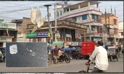 গলতে শুরু করেছে সড়কের পিচ, চুয়াডাঙ্গায় ৩৮.৫° তাপমাত্রা