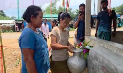 বান্দরবানে দূর হলো কুরাংপাড়া ও বাজারের পানির সংকট