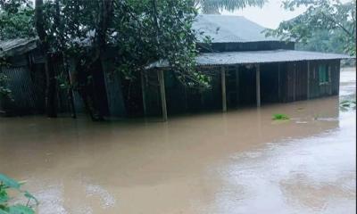 ‎ময়মনসিংহে  টানা বৃষ্টি ও উজানের পাহাড়ি ঢলে প্লাবিত ২০ গ্রাম
