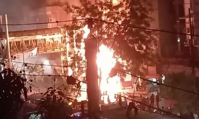 রাজধানীর নদ্দায় ভয়াবহ আগুন