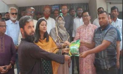 উৎপাদন বৃদ্ধির লক্ষ্যে তাড়াশে খরিপ-১ মৌসুমের প্রণোদনা কার্যক্রম উদ্বোধন  ‎