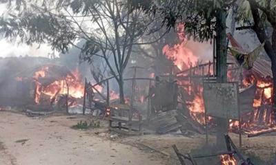 খাগড়াছড়ির গুইমারায় ১৪৪ ধারার মধ্যে সংঘর্ষ, বাজারে আগুন
