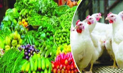 রাজধানীতে ঊর্ধ্বমুখী সবজি ও মুরগির দাম