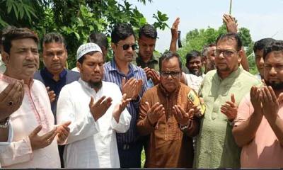 নগরকান্দায় তালমা-মানিকদী খাল পুনঃ খনন কাজের উদ্বোধন
