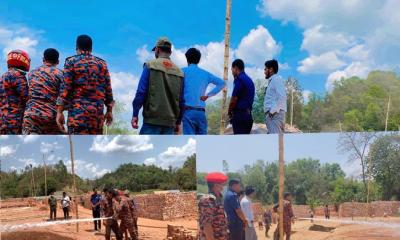 লামায় অবৈধ ইটভাটায় প্রশাসনের অভিযান, ৪ লাখ টাকা জরিমানা